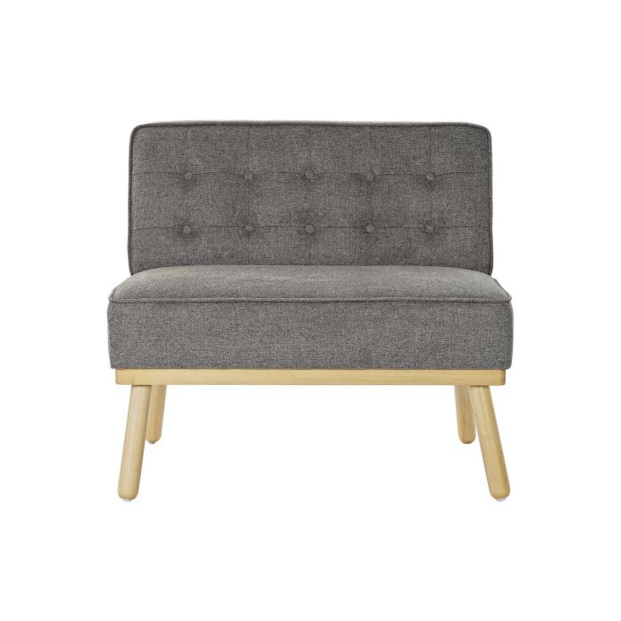 DKD Home Decor Sillón Urban Desmontable Bicolor Gris Oscuro Marrón de Lino y Abeto, Ancho 80 x Largo 66 x Alto 72 cm, Altura asiento 45 cm 2 DKD Home Decor Sillón Urban Desmontable Bicolor Gris Oscuro Marrón de Lino y Abeto, Ancho 80 x Largo 66 x Alto 72 cm, Altura asiento 45 cm 2