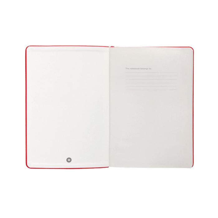 Cuaderno Con Gomilla Antartik Notes Tapa Dura A4 Hojas Cuadricula Rojo 100 Hojas 80 gr Fsc 6