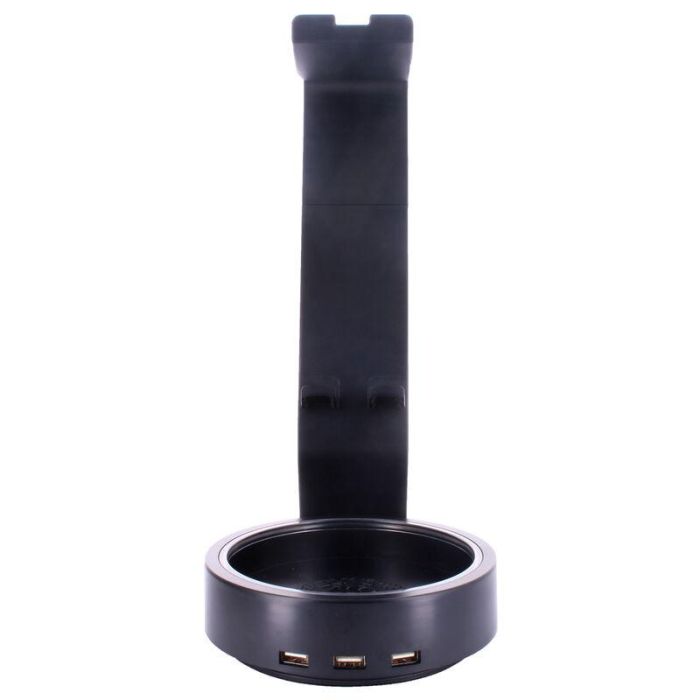 EXQUISITE GAMING Cable Guy Powerstand SP2 Soporte Cargador con 3 Puertos USB 3.0 Halo Iluminado Negro