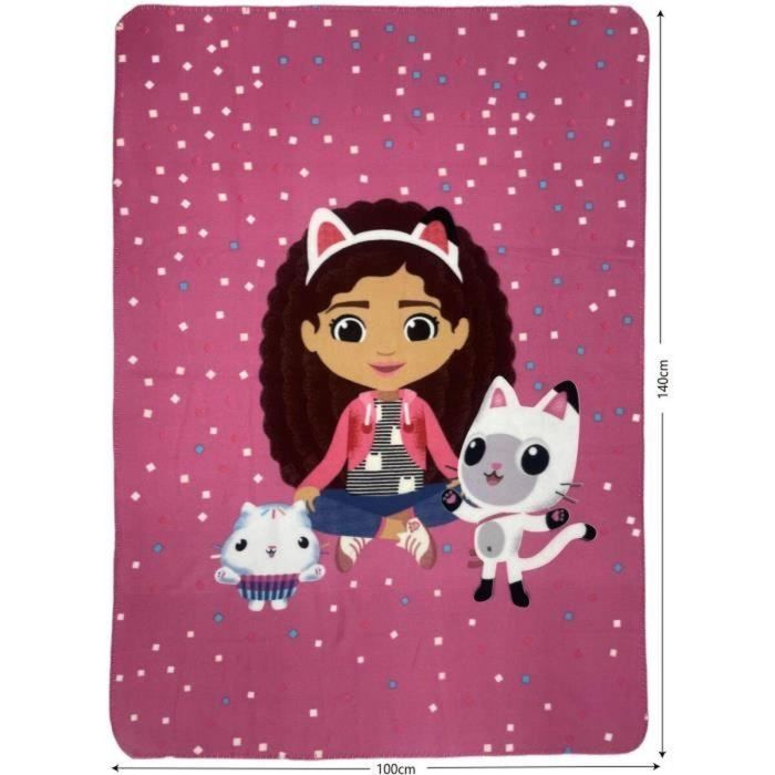 Gabby'S Dollhouse AUC1718139472903 Manta de Gabby y la Casa Mágica, 100 x 140 cm 3 Gabby'S Dollhouse AUC1718139472903 Manta de Gabby y la Casa Mágica, 100 x 140 cm 3