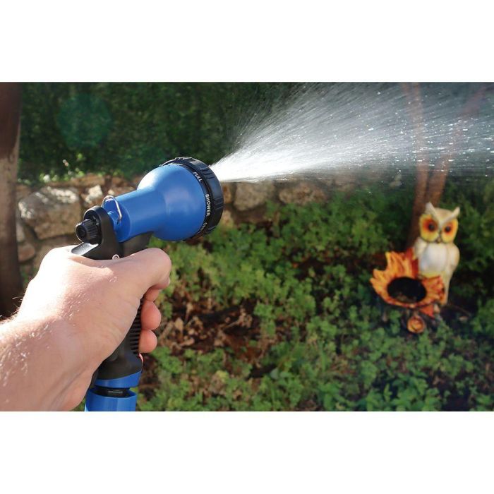 Altadex Manguera Extensible Xpansy Pro Azul 7,5 m Ligera Anti-rotura 7 Formas Riego 8