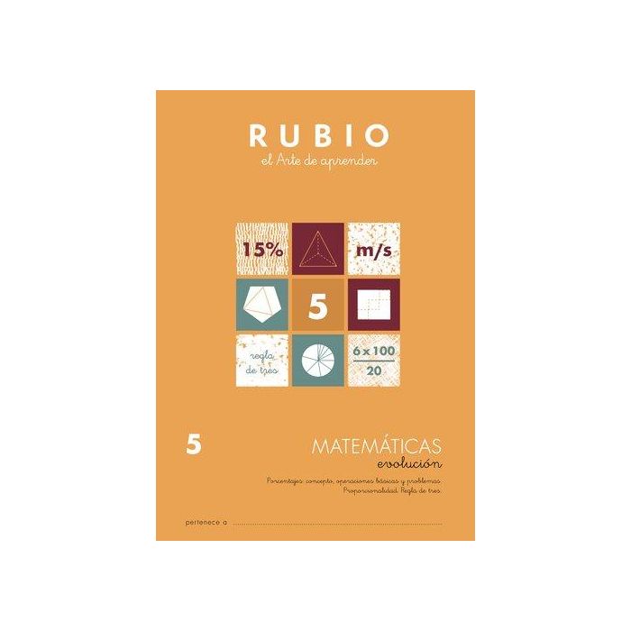 Cuaderno Rubio A4 Matematicas Evolucion Nº 5 10 unidades