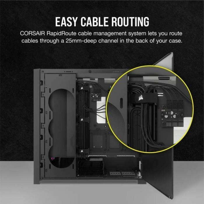 Caja Semitorre ATX Corsair Negro 7 Caja Semitorre ATX Corsair Negro 7