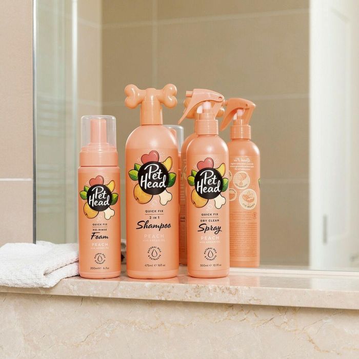 Espuma Limpiadora Pet Head Quick Fix Perro Melocotón (200 ml) 2 Espuma Limpiadora Pet Head Quick Fix Perro Melocotón (200 ml) 2