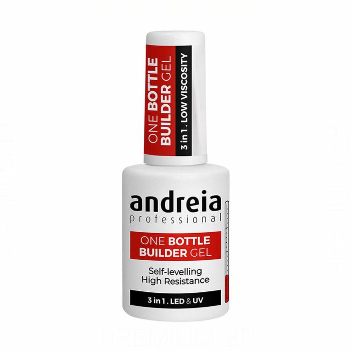 Andreia Professional One Bottle Builder Gel Gel Construcción 3 en 1 Baja Viscosidad Soft White 14 ml