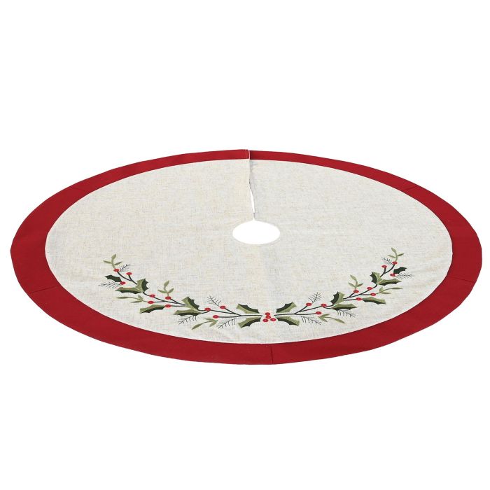 Base Arbol Navidad Tradicional DKD Home Decor Rojo Beige 90 x 2 x 90 cm 4 Base Arbol Navidad Tradicional DKD Home Decor Rojo Beige 90 x 2 x 90 cm 4