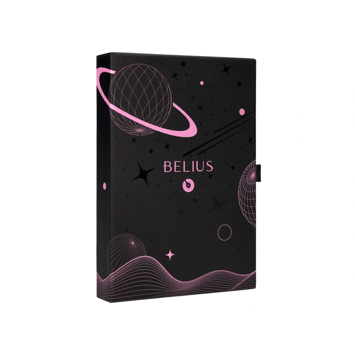 Belius Betaverse Pluma y funda similpiel rosa, tinta azul, caja de diseño M 130-148 caracteres 2