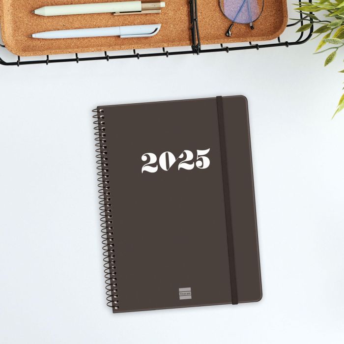 Agenda Finocam MY E10 Negro A5 15,5 x 21,2 cm 2025 1