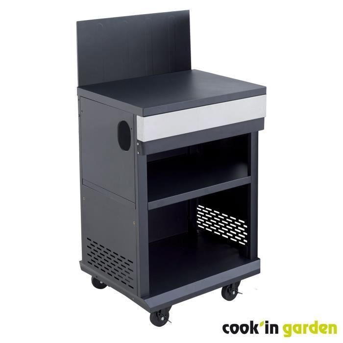 Carrito de servicio - COOK'IN GARDEN - Se integra en las barbacoas Fidgi Carrito de servicio - COOK'IN GARDEN - Se integra en las barbacoas Fidgi
