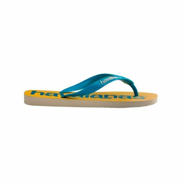 Chanclas para Mujer Havaianas Top Logomania Azul Amarillo 1
