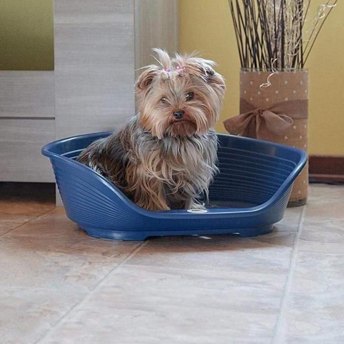 Ferplast Cama de Plástico para Perro y Gato Siesta Deluxe 2 Negra 1