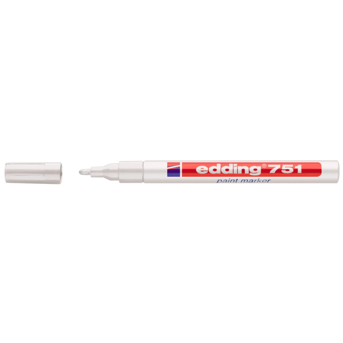 Edding Marcador Permanente Tinta Opaca 751 Blanco Set de 10 (Set de 10) 1 Edding Marcador Permanente Tinta Opaca 751 Blanco Set de 10 (Set de 10) 1