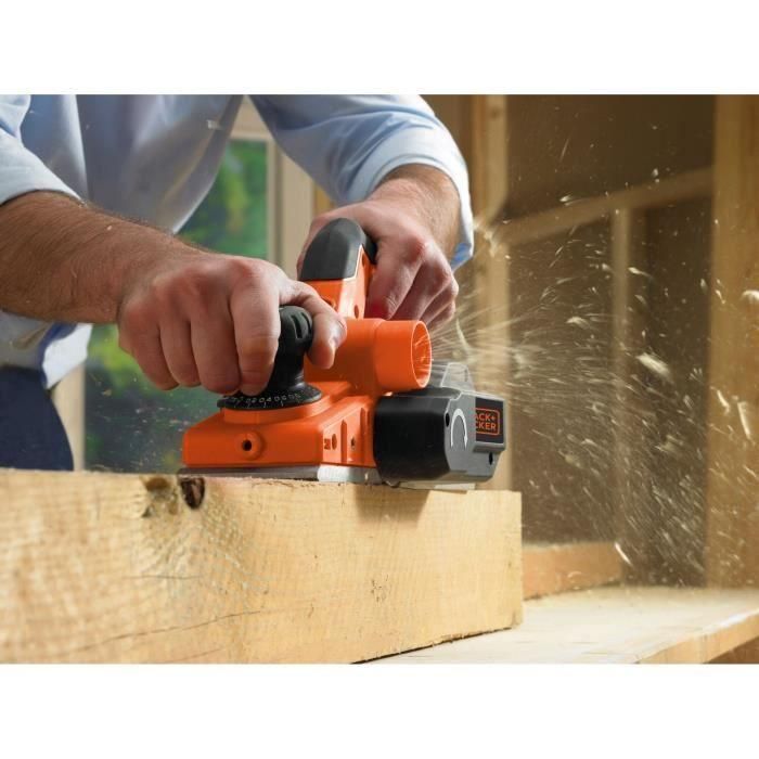 BLACK+DECKER KW750K-QS Cepillo Eléctrico 750W 16000 rpm 12 Posiciones Corte 2mm Rebajado 12mm TCT Kit Caja Guía Bolsa 1 BLACK+DECKER KW750K-QS Cepillo Eléctrico 750W 16000 rpm 12 Posiciones Corte 2mm Rebajado 12mm TCT Kit Caja Guía Bolsa 1
