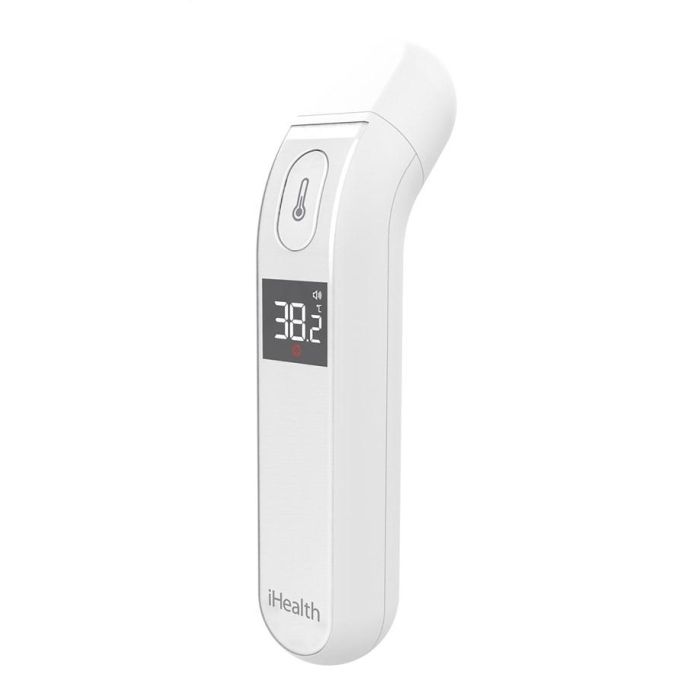 Ihealth Termómetro Digital Clínico Sin Contacto con Piel, Infrarrojos para Temperatura Corporal, Pantalla Iluminada 10 Ihealth Termómetro Digital Clínico Sin Contacto con Piel, Infrarrojos para Temperatura Corporal, Pantalla Iluminada 10