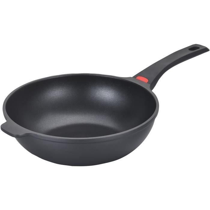 Batería de cocina - Todas las placas de cocina, incluida inducción - Baumalu - Aluminio fundido - Antiadherente - 3 piezas - Negro 3 Batería de cocina - Todas las placas de cocina, incluida inducción - Baumalu - Aluminio fundido - Antiadherente - 3 piezas - Negro 3