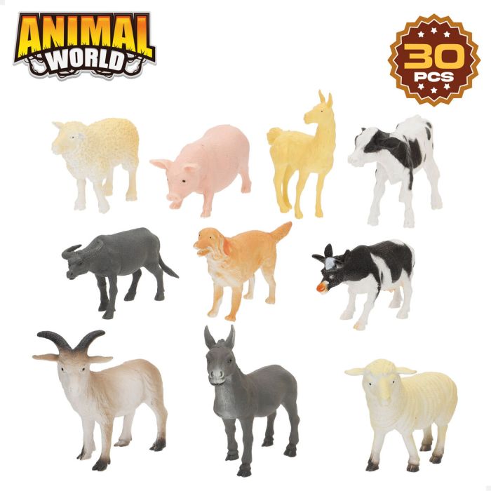Set de Animales de Granja Colorbaby Plástico 14 x 10 x 5 cm (4 Unidades) 1