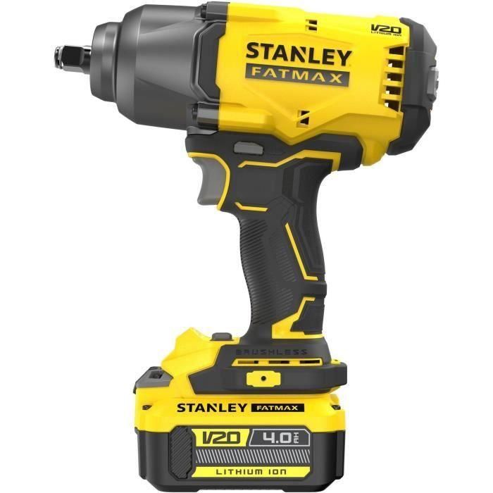Stanley Fatmax SFMCF940M1-QW Llave de Impacto V20 1/2 Brushless 950 Nm 18V Litio con 1 Batería 4Ah 3