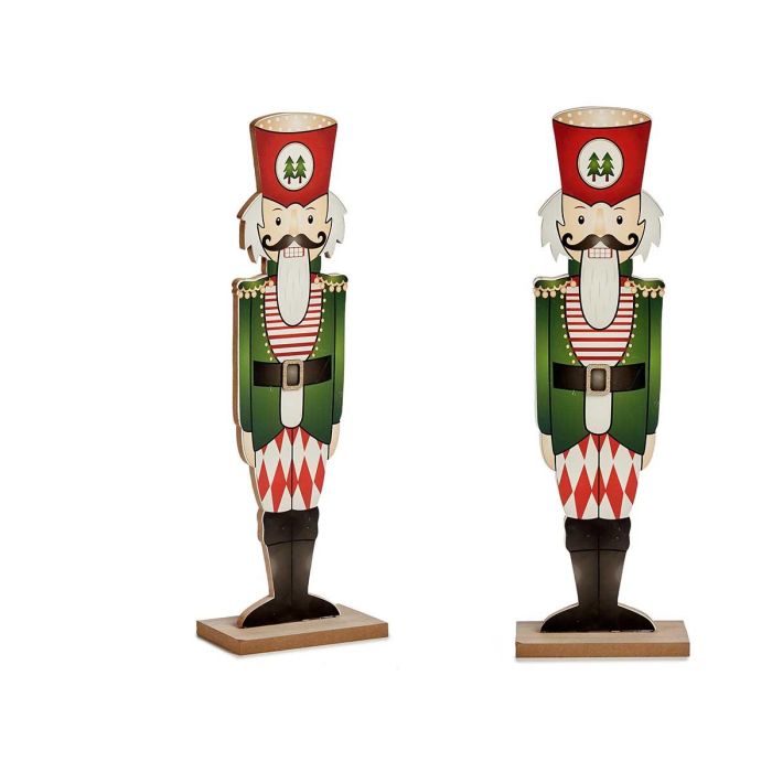 Figura de Madera Cascanueces 60 cm Verde - Krist+ (12 Unidades) Figura de Madera Cascanueces 60 cm Verde - Krist+ (12 Unidades)