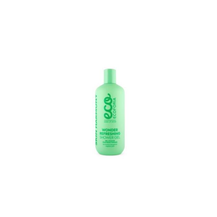 ECOFORIA Wonder Gel De Ducha Refrescante con Yuzu y Bergamota Bio 400ml - Piel Flexible y Radiante - Vegano