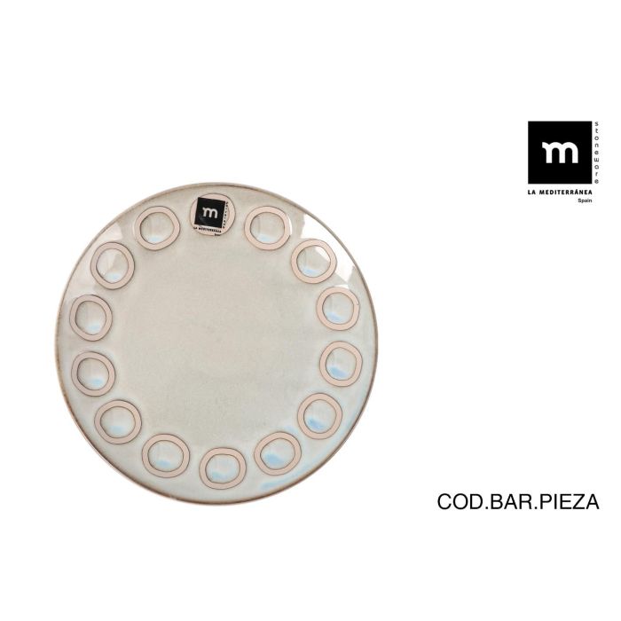 Plato Gris Almudena 21.2 cm - Inde (12 Unidades) Plato Gris Almudena 21.2 cm - Inde (12 Unidades)