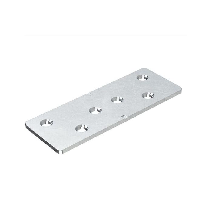 Herrajes Alk Placa Recta Ancha Gabon 95x36x2mm Zincado