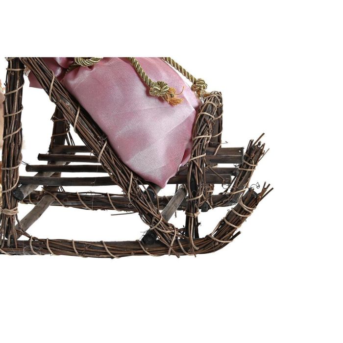 Figura Navidad Fantasia DKD Home Decor Rosa Gris 22 x 50 x 42 cm 1 Figura Navidad Fantasia DKD Home Decor Rosa Gris 22 x 50 x 42 cm 1