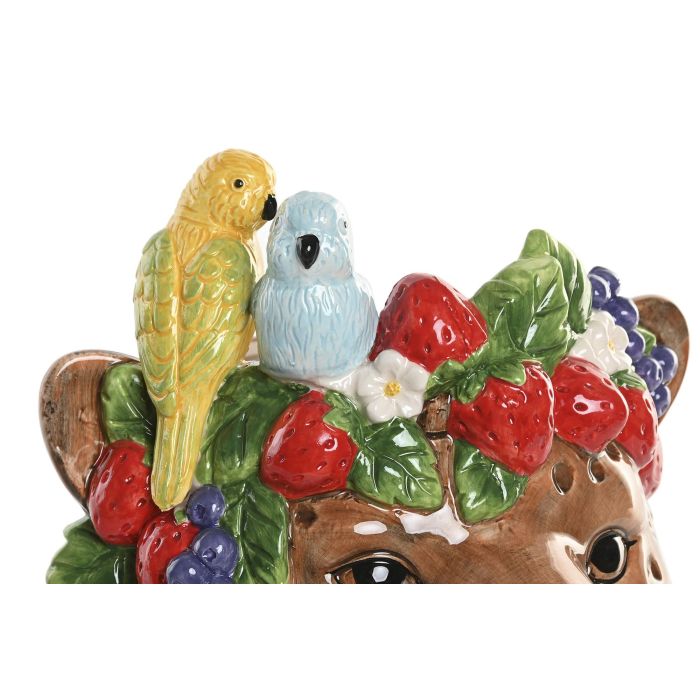 Centro Mesa Tropical DKD Home Decor Marron 23 x 23.5 x 25 cm 1