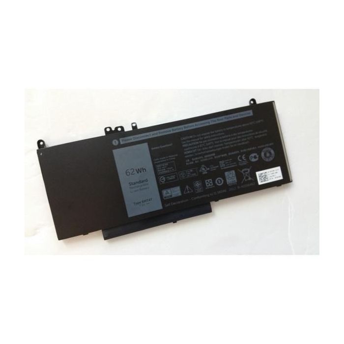 Dell Battery, 62WHR, 4 Cell, Lithium Ion Dell Battery, 62WHR, 4 Cell, Lithium Ion