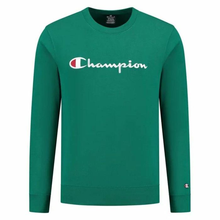 Sudadera sin Capucha Hombre Champion Crewneck Verde 0 Sudadera sin Capucha Hombre Champion Crewneck Verde 0