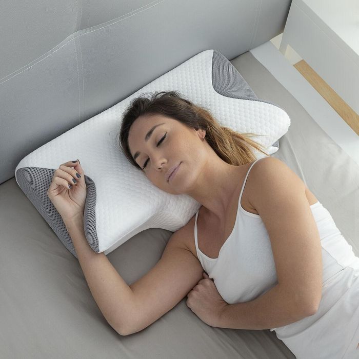 Almohada Viscoelástica Cervical Ergo - Inde (4 Unidades) 2 Almohada Viscoelástica Cervical Ergo - Inde (4 Unidades) 2