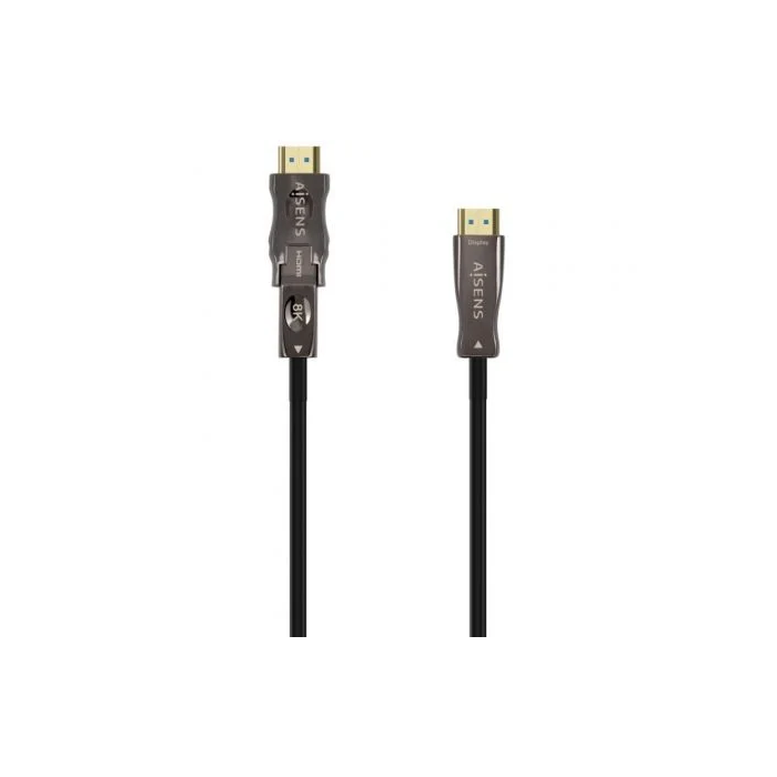 AISENS CABLE HDMI V2.1 AOC DESMONTABLE ULTRA ALTA VELOCIDAD / HEC 8K@60HZ 4K@120HZ 4:4:4 48GBPS, A/M-D/A/M, NEGRO, 50M 0 AISENS CABLE HDMI V2.1 AOC DESMONTABLE ULTRA ALTA VELOCIDAD / HEC 8K@60HZ 4K@120HZ 4:4:4 48GBPS, A/M-D/A/M, NEGRO, 50M 0