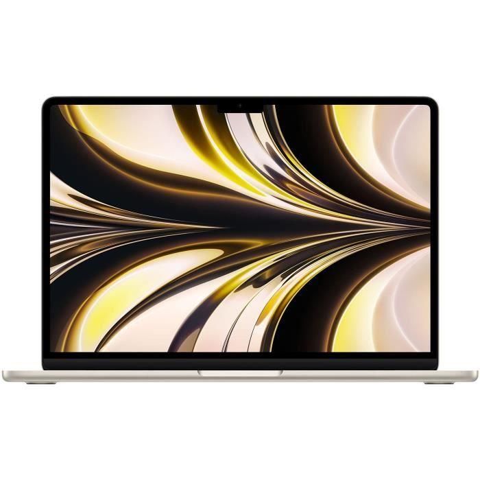 Apple - MacBook Air M2 de 13,6'' - 16 GB de RAM - 256 GB de almacenamiento - CPU de 8 núcleos - GPU de 8 núcleos - Starlight