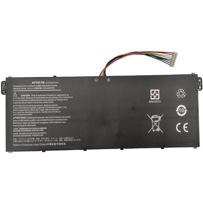 CoreParts Batería para portátil Acer 49.28Wh 15.4V 3200mAh. Compatible con Acer Swift, TravelMate, ConceptD, Spin. Alto rendimiento, 12 meses garantía.