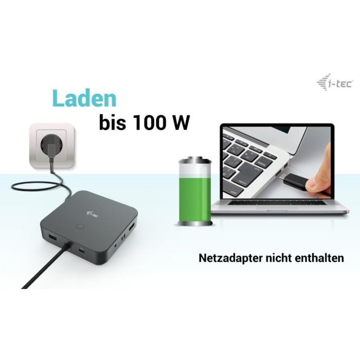 Hub USB i-Tec C31TRIPLE4KDOCKPDPRO Negro 3