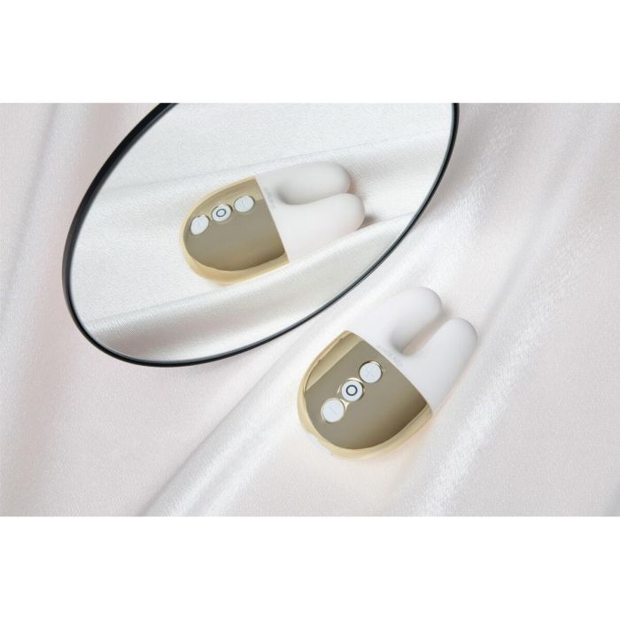 Vibrador Doble Estimulación Le Wand Blanco 10 Vibrador Doble Estimulación Le Wand Blanco 10