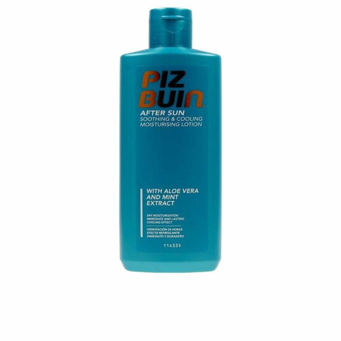 Piz Buin AFTER SUN Loción Hidratante Calmante y Refrescante con Aloe Vera y Menta 24h Hidratación Anti-Descamación 200 ml