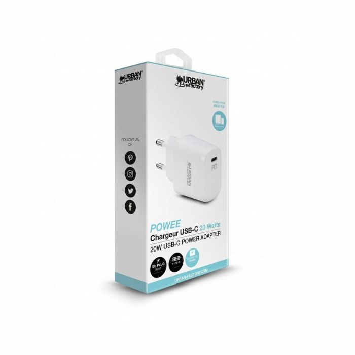 Cargador de Pared Urban Factory WCD90UF 1 Cargador de Pared Urban Factory WCD90UF 1
