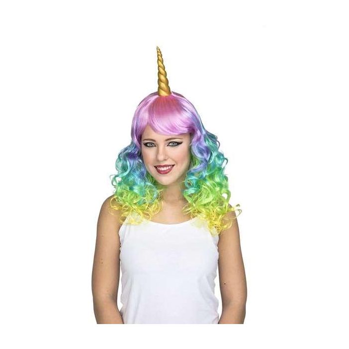Peluca larga unicornio Peluca larga unicornio