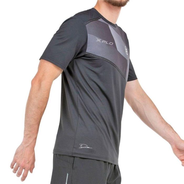 Camiseta de Manga Corta Hombre Bullpadel Dinneno 25V Gris claro Pádel 44 2/3 2