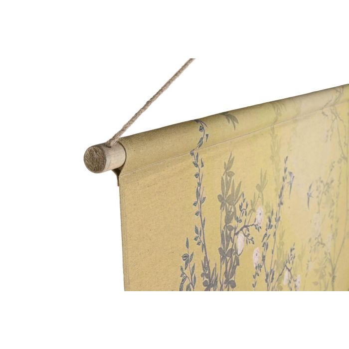 Lienzo Oriental DKD Home Decor Amarillo Blanco 2.5 x 125 x 145 cm (4 Unidades) 1