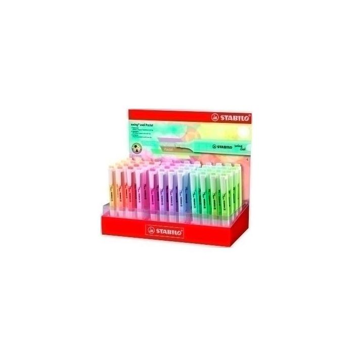 Rotulador Stabilo Fluorescente Fino Swing Cool Pastel Expositor De 48 Unidades Colores Surtidos Rotulador Stabilo Fluorescente Fino Swing Cool Pastel Expositor De 48 Unidades Colores Surtidos