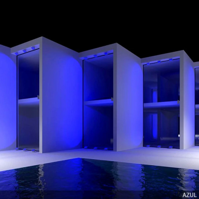 Brico Proyector LED Azul 50W 4250Lm IP65 [BQFS29050B] 40.000H 4