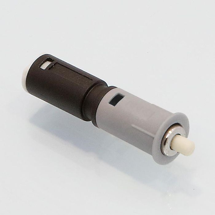 SALICE Empush Pulsador Retenedor Magnético De Embutir, Puertas Muebles, Gris-Níquel, Fuerza 1.5 kg, Tablero Mínimo 19 mm