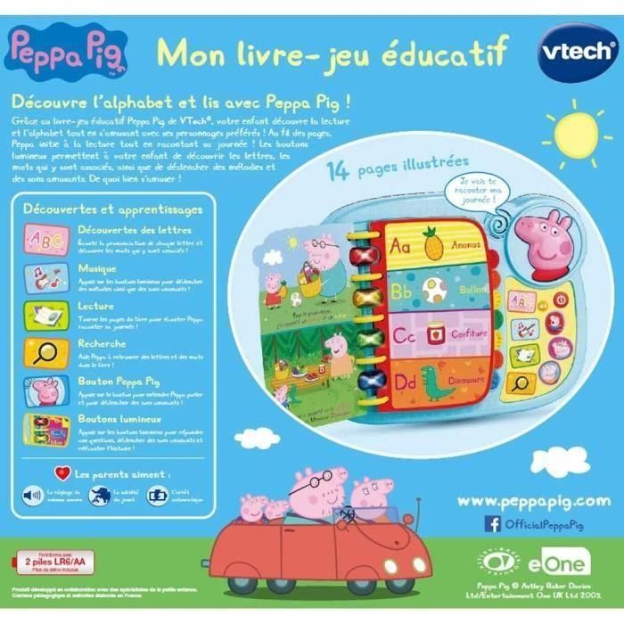 Vtech Peppa Pig Mi Libro-Juego Educativo para Niños 1.5-5 Años con 14 Páginas de Historias y Actividades 3 Vtech Peppa Pig Mi Libro-Juego Educativo para Niños 1.5-5 Años con 14 Páginas de Historias y Actividades 3