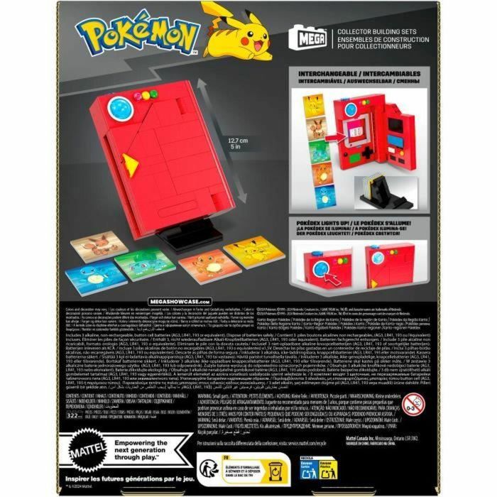 MEGA-Pokémon-Pokédex de la región de Kanto-322 piezas HYM37 4