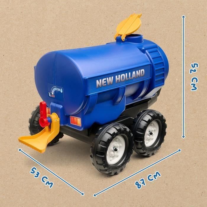 Remolque cisterna New Holland FALK - Capacidad 30L - Azul - Compatible con tractores FALK (3-7 años) - 100% fabricado en Francia 4
