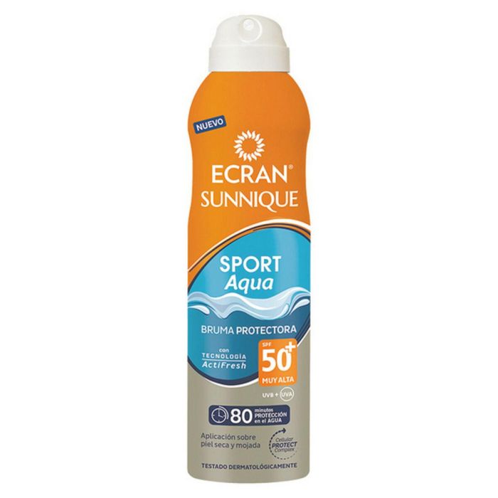 Ecran Sunnique Sport Aqua Bruma Protectora SPF50+ 250 ml con Tecnología ActiFresh y VitEox 80®