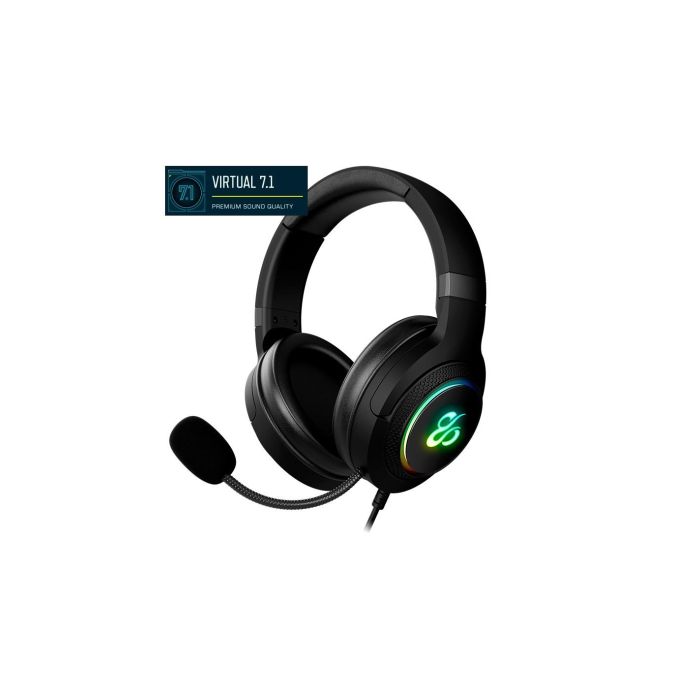 Auriculares con Micrófono Newskill NS-HS-SOBEK-71 Negro 1 Auriculares con Micrófono Newskill NS-HS-SOBEK-71 Negro 1