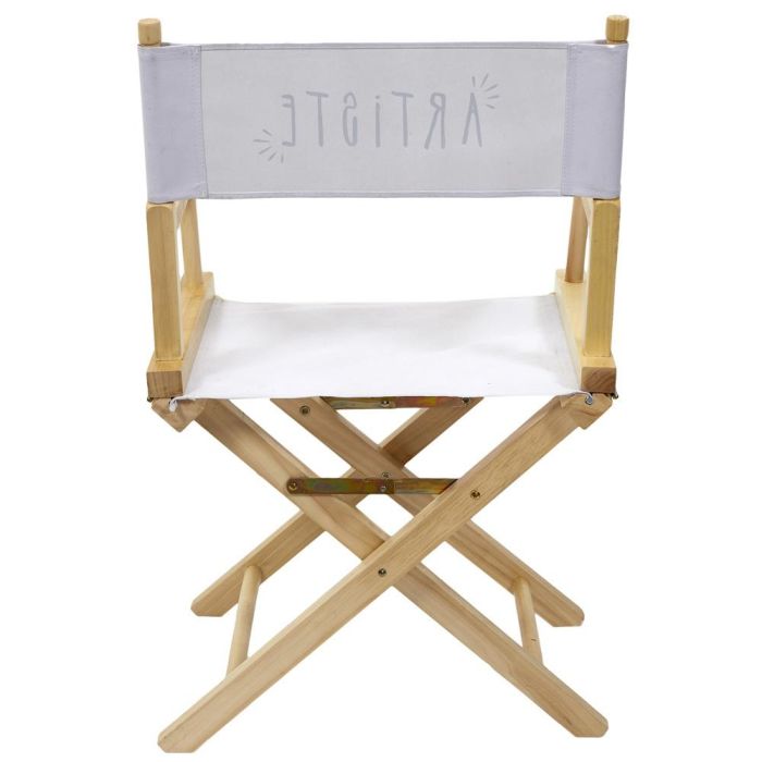 Home Deco Factory Silla Director plegable "Artiste" de madera y tela, altura asiento 43cm, medidas 54x40x87cm, soporta 110kg 4 Home Deco Factory Silla Director plegable "Artiste" de madera y tela, altura asiento 43cm, medidas 54x40x87cm, soporta 110kg 4
