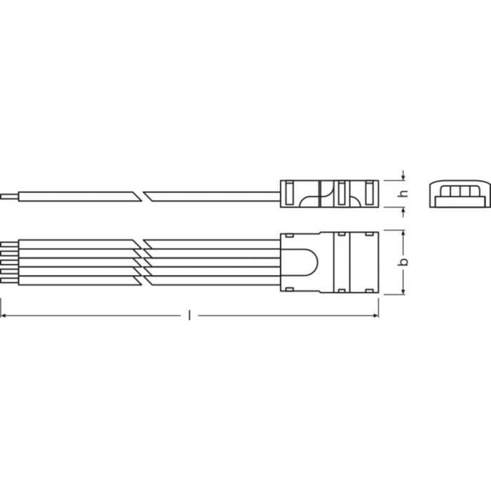 [LVE-4058075451087] Ledvance Conectores Tiras LED RGBW -CP/P5/500 Pack 2 1